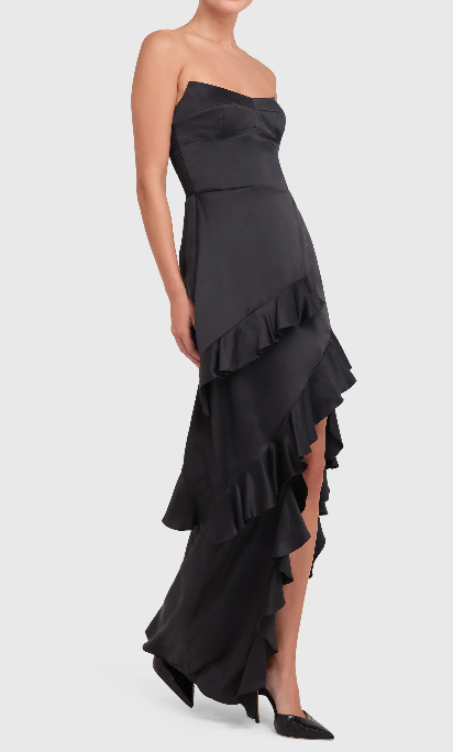 Magnolia Silk Maxi Dress - Sofie Grey