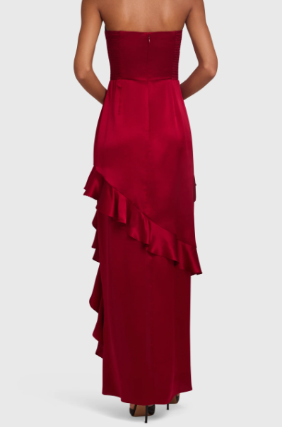 Magnolia Silk Maxi Dress - Sofie Grey