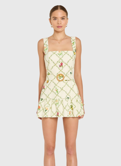 Lena Romper in Trellis